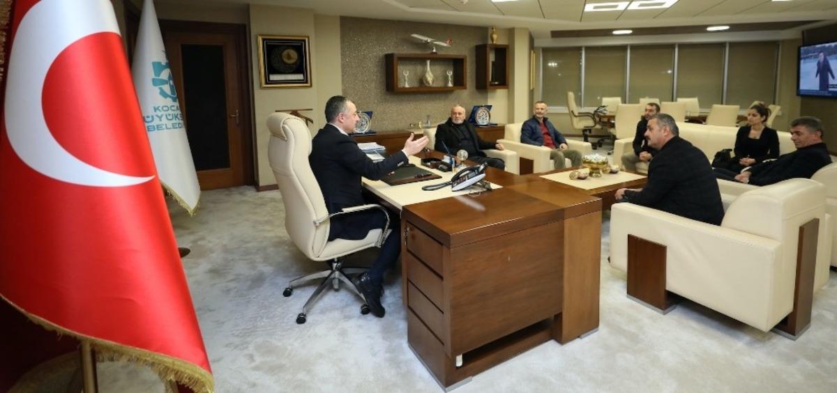 Muhtarlardan Başkan B&uuml;y&uuml;kakın&rsquo;a tramvay teşekk&uuml;r&uuml;