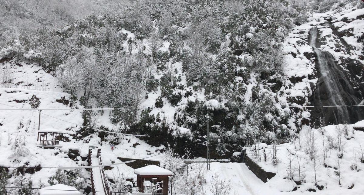 Ağaran Şelalesi kar yağışının ardından hayran bıraktı!