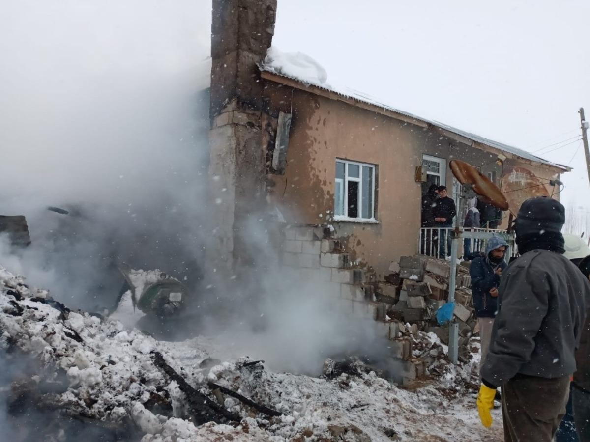 Kalorifer kazanında &ccedil;ıkan yangın korkuttu