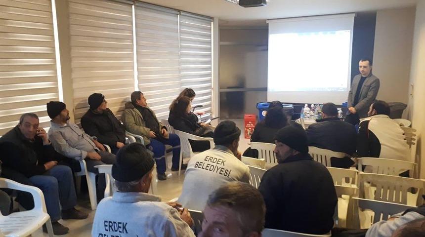 Belediye personeline &lsquo;Atık Geri D&ouml;n&uuml;ş&uuml;m&rsquo; konulu eğitim