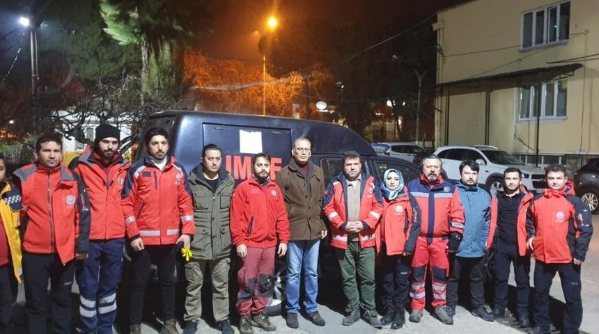 Aydın UMKE, Elazığ&rsquo;a gitmek i&ccedil;in yola &ccedil;ıktı