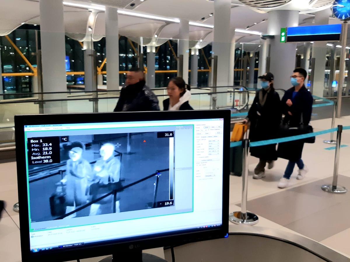 İstanbul Havalimanı'nda termal kameralı &ouml;nlem devam ediyor