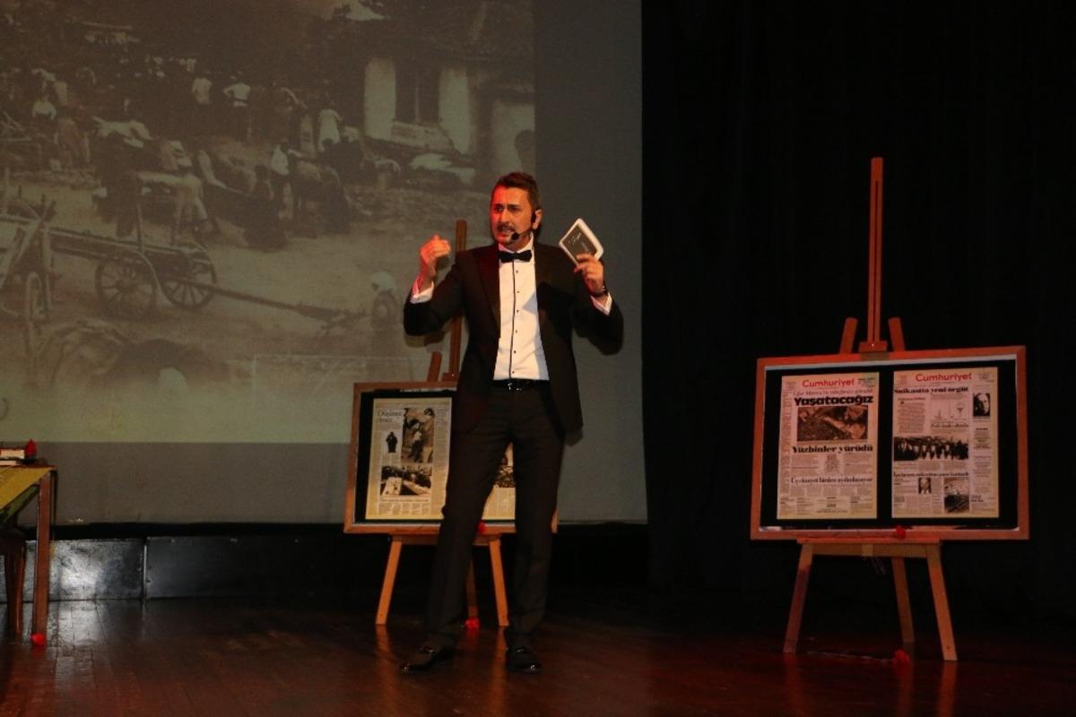 Kartal&rsquo;da Atat&uuml;rk&rsquo;&uuml;n hayatı, &rsquo;Vasiyet&rsquo; adlı tek kişilik g&ouml;steriyle anlatıldı