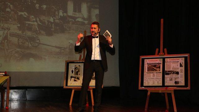 Kartal’da Atatürk’ün hayatı, ’Vasiyet’ adlı tek kişilik gösteriyle anlatıldı