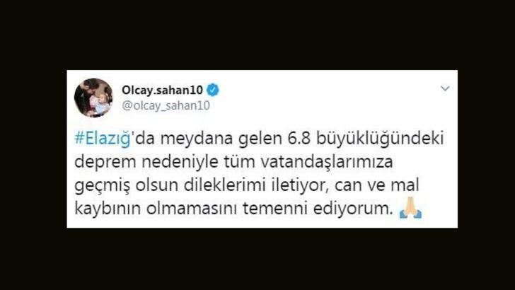 Spor dünyasından deprem paylaşımları G3