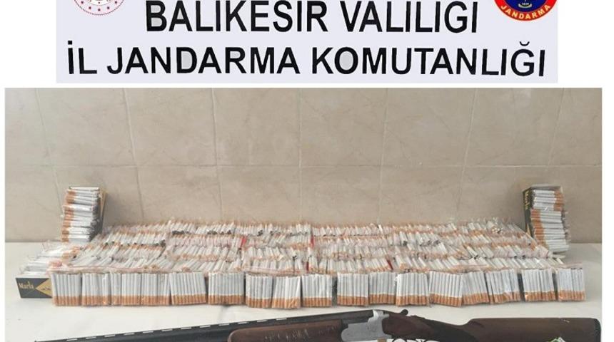 Balıkesir’de kaçak sigara satan şahıs yakalandı