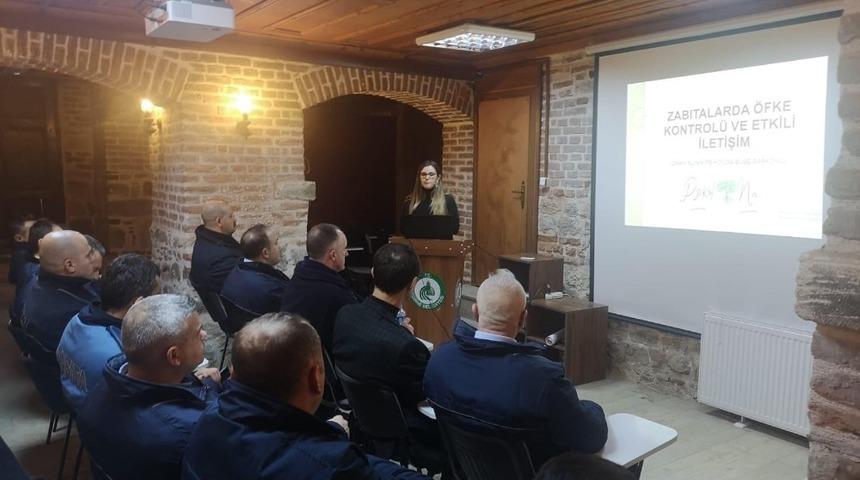 Zabıtalara &ouml;fke kontrol&uuml; eğitimi