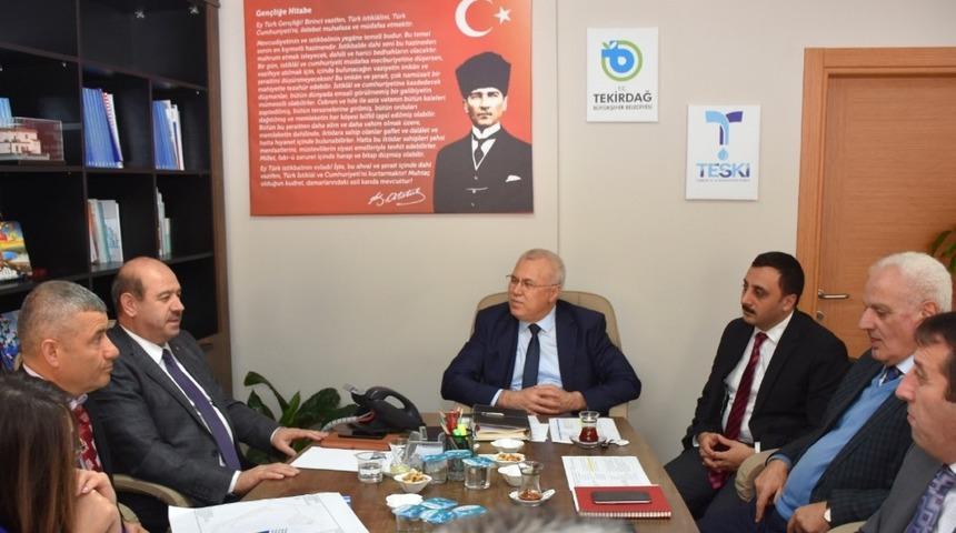 Ge&ccedil;ici Barınma Merkezi alanlarına ilişkin TESKİ&rsquo;de toplantı