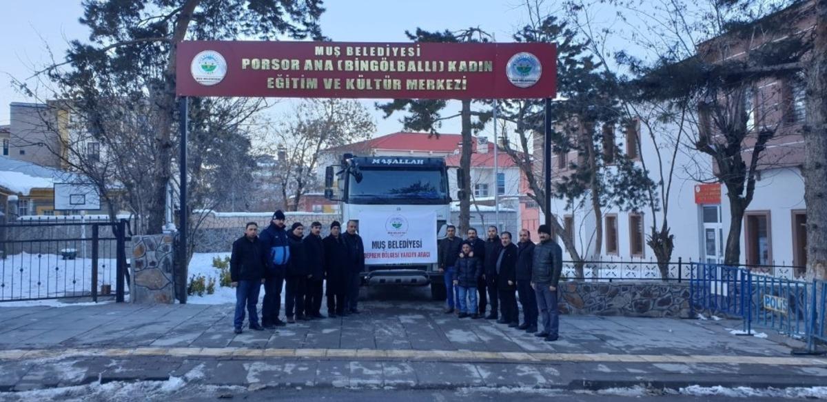 Muş Belediyesi Elazığ i&ccedil;in yardım kampanyası başlattı