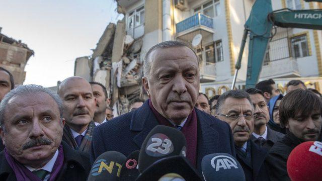 Erdoğan deprem bölgesinde