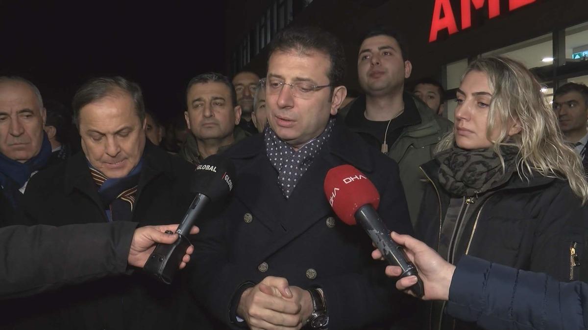 İBB Başkanı Ekrem İmamoğlu Elazığ'daki hastanede yaralıları ziyaret etti