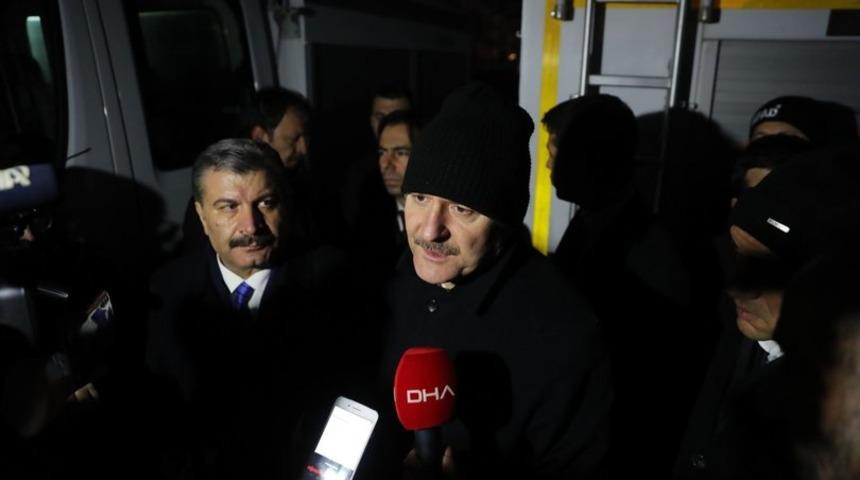 Soylu, Koca ve Kurum deprem b&ouml;lgesindeki son durumu a&ccedil;ıkladı!