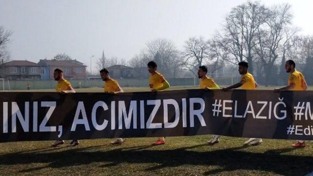 Edirnespor’dan Elazığ’a anlamlı bağış