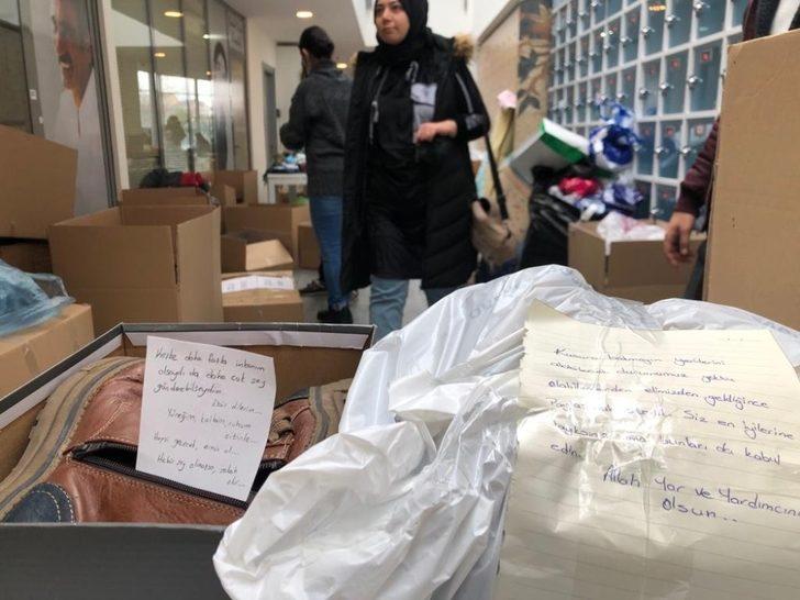 Elazığ’a gönderilen yardım paketlerinden çıkan notlar duygulandırdı G2