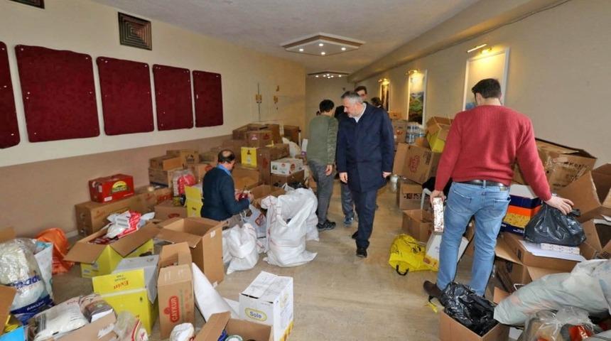 Bafralılar depremzedeler i&ccedil;in seferber oldu