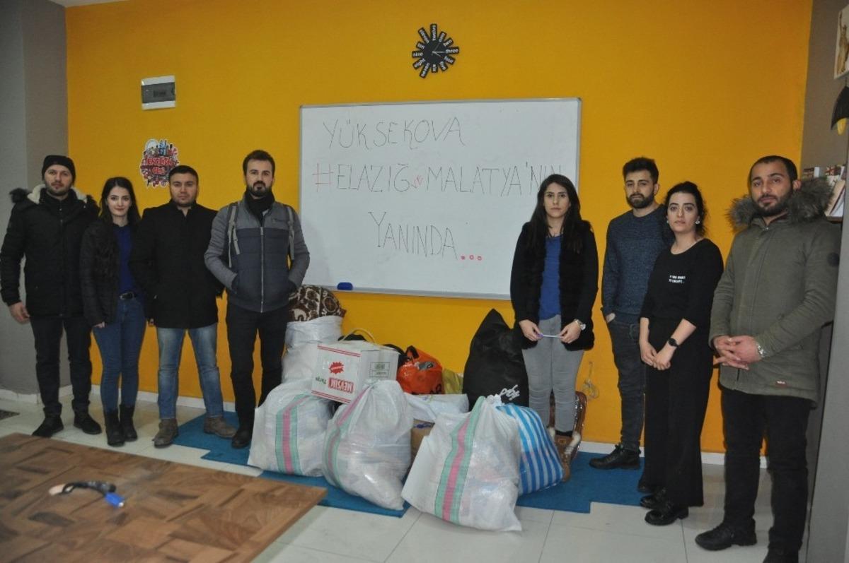 Y&uuml;ksekova&rsquo;dan Elazığ ve Malatya&rsquo;ya yardım eli