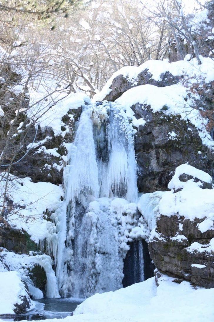 Buz tutan şelale güzel görüntüler oluşturdu G4