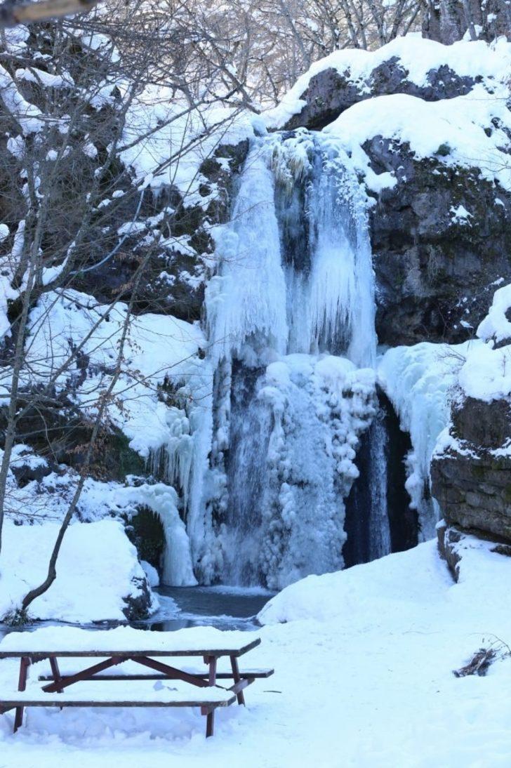Buz tutan şelale güzel görüntüler oluşturdu G5