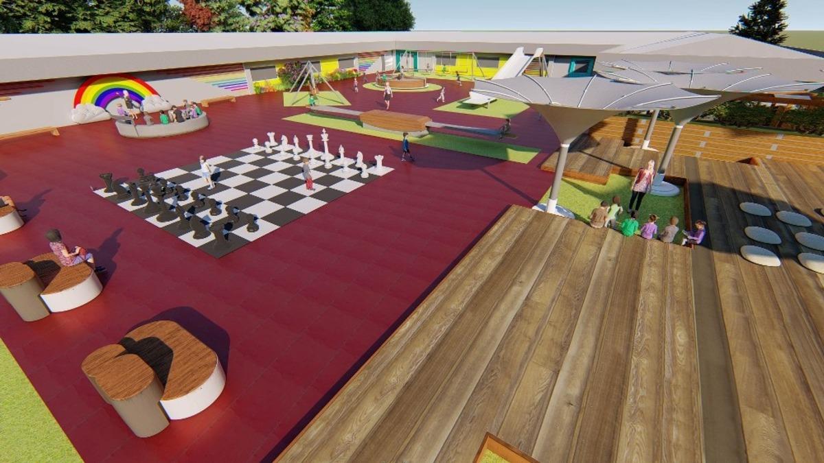 Yeni kreşin 3 bin metrekare yeşil alanı olacak