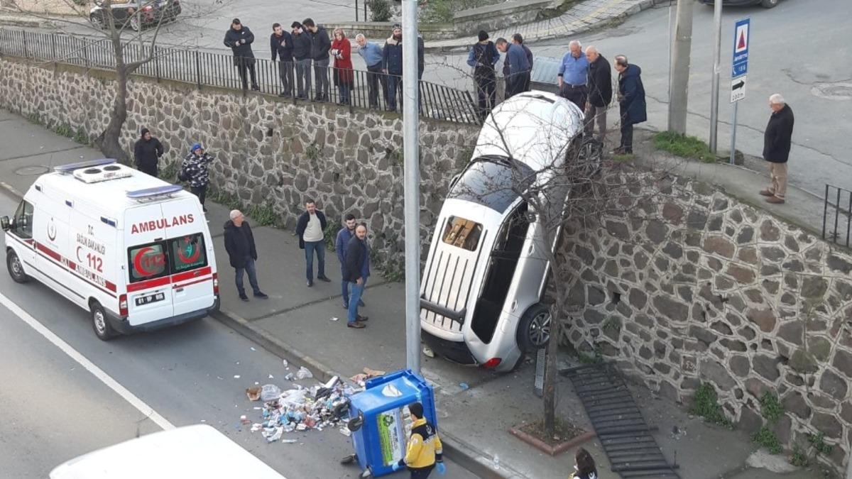 Trabzon&rsquo;da ilgin&ccedil; kaza! G&ouml;ren inanamadı