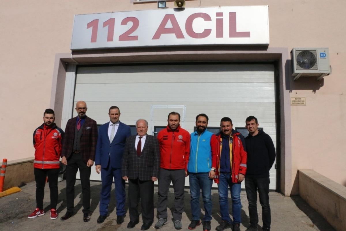 Meclis Başkanı Yıldız, Elazığ&rsquo;dan d&ouml;nen AFAD, 112 ve UMKE ekiplerini ziyaret etti