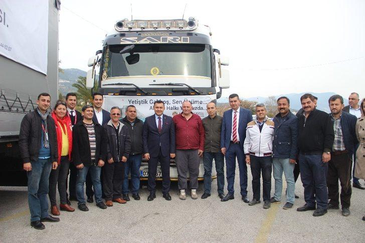 Elazığ’daki depremzedeler için Alanya’dan 2 tır yola çıktı G5