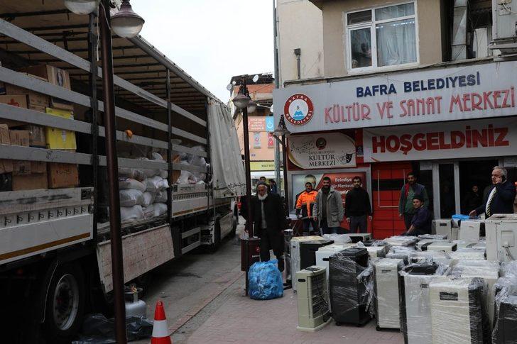 Bafra’dan yardım tırları dualarla yola çıktı G3