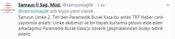 Samsun UMKE Ayşe Yıldız’ın 29 saat sonra enkaz altından kurtarılmasına ortak oldu G3