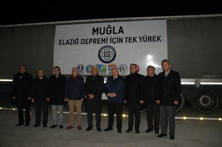 Muğla’dan Elazığ’a 9 Tır yardım G2