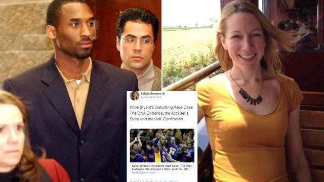 Kobe Bryant'ın ölümünün ardından, Felicia Sonmez'in tecavüz davası paylaşımı tepki çekti