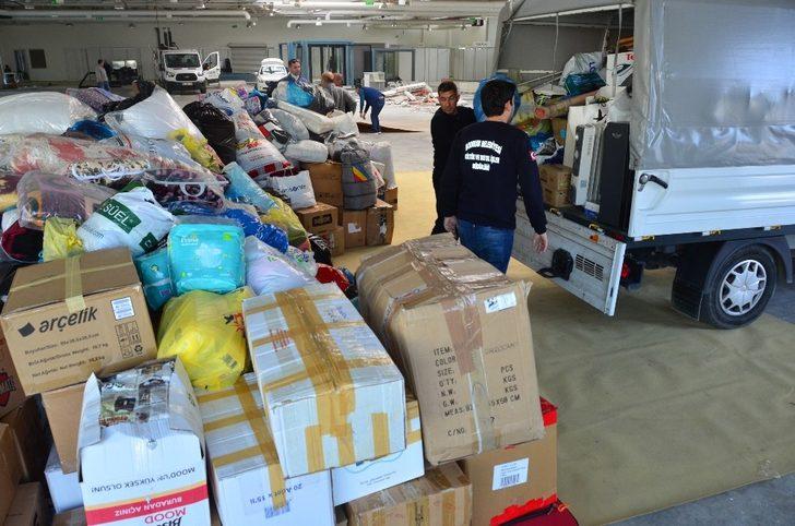 Bodrum iki tır dolusu yardım malzemesini Elazığ’a uğurladı G1