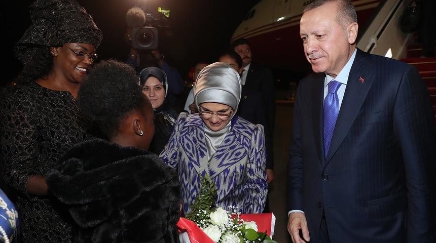 Cumhurbaşkanı Erdoğan Senegal'e geldi