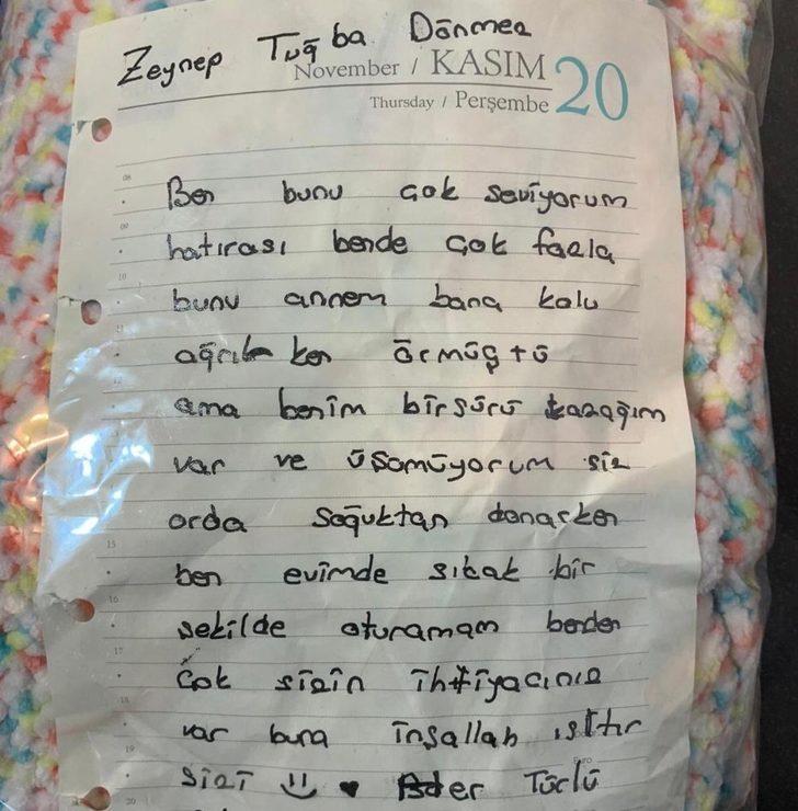 Kartallı çocuklardan Elazığlı depremzedelere duygu yüklü mektuplar G3
