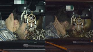 Eliz Sakuçoğlu sevgilisi Semih Ergün'ü öpücüklere boğdu