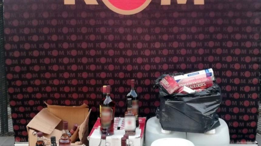 Gaziantep&rsquo;te ka&ccedil;ak sigara ve sahte i&ccedil;ki operasyonu