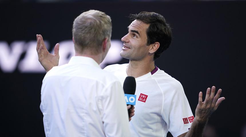 Avustralya A&ccedil;ık'ta 7 kez ma&ccedil; puanı &ccedil;eviren Roger Federer yarı finalde
