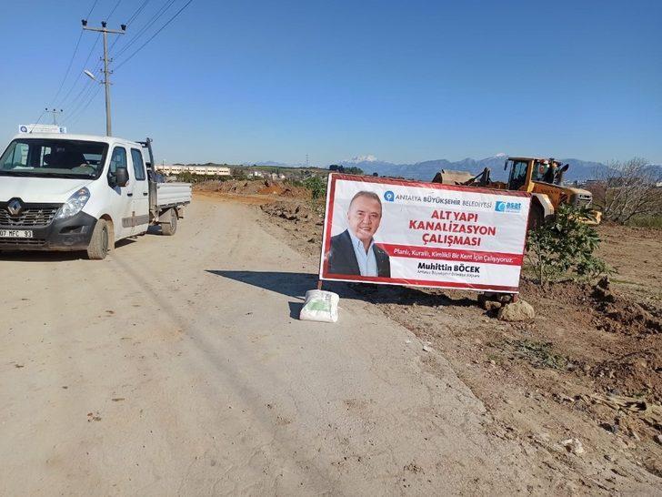 Aksu’da kanalizasyon çalışması sürüyor G1