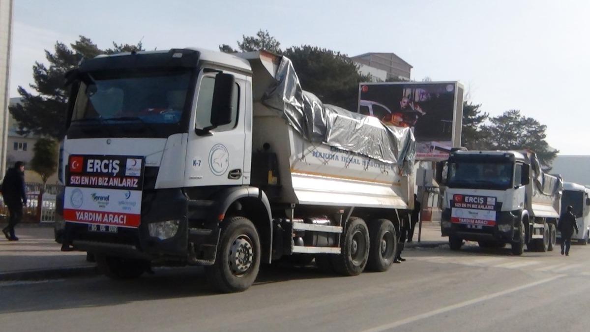 Erciş halkından depremzedelere anlamlı yardım