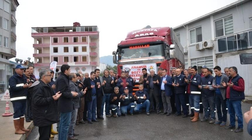 Bozyazı&rsquo;dan Elazığ&rsquo;a yardım tırı
