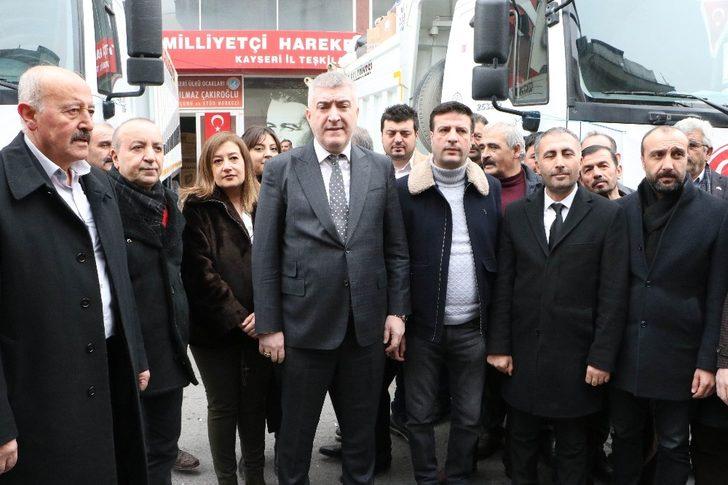 MHP Kayseri İl Başkanlığı’ndan deprem bölgelerine yardım eli G5