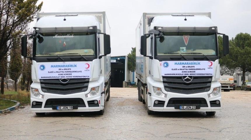 Marmarabirlik Elazığ ve Malatya i&ccedil;in seferber oldu