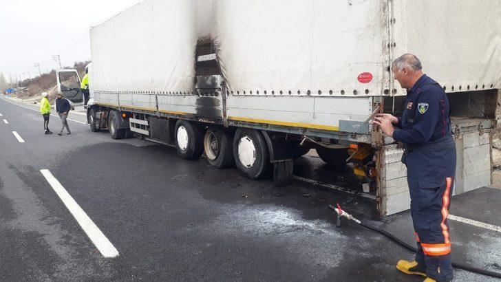 Tır yangını söndürüldü G1