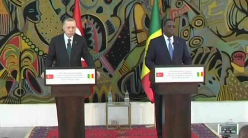 Cumhurbaşkanı Erdoğan'dan Senegal'de önemli açıklamalar!