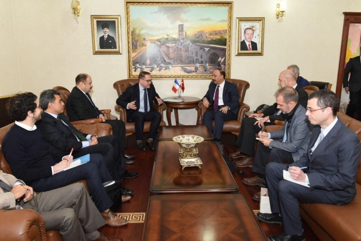 Fransa Kalkınma Ajansı&rsquo;ndan Vali Erin&rsquo;e ziyaret