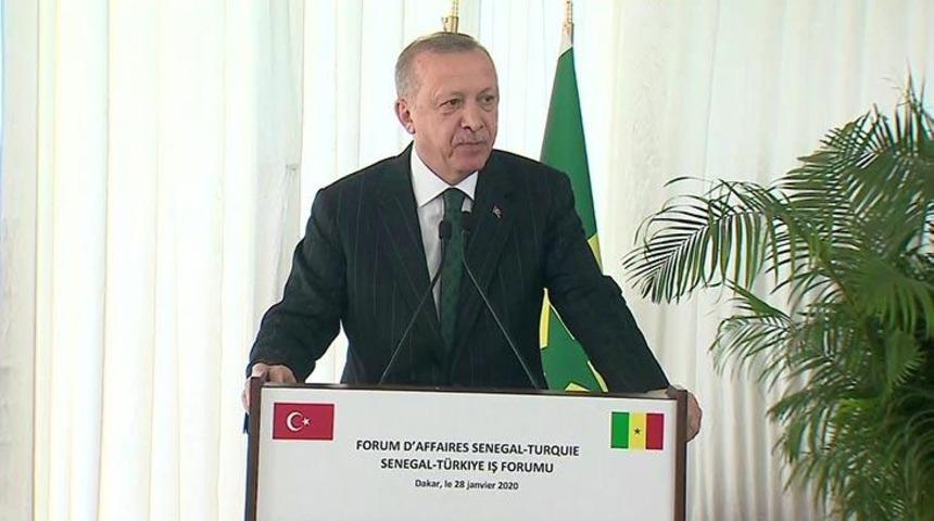 Cumhurbaşkanı Erdoğan'dan Senegal'de yerli otomobil açıklaması