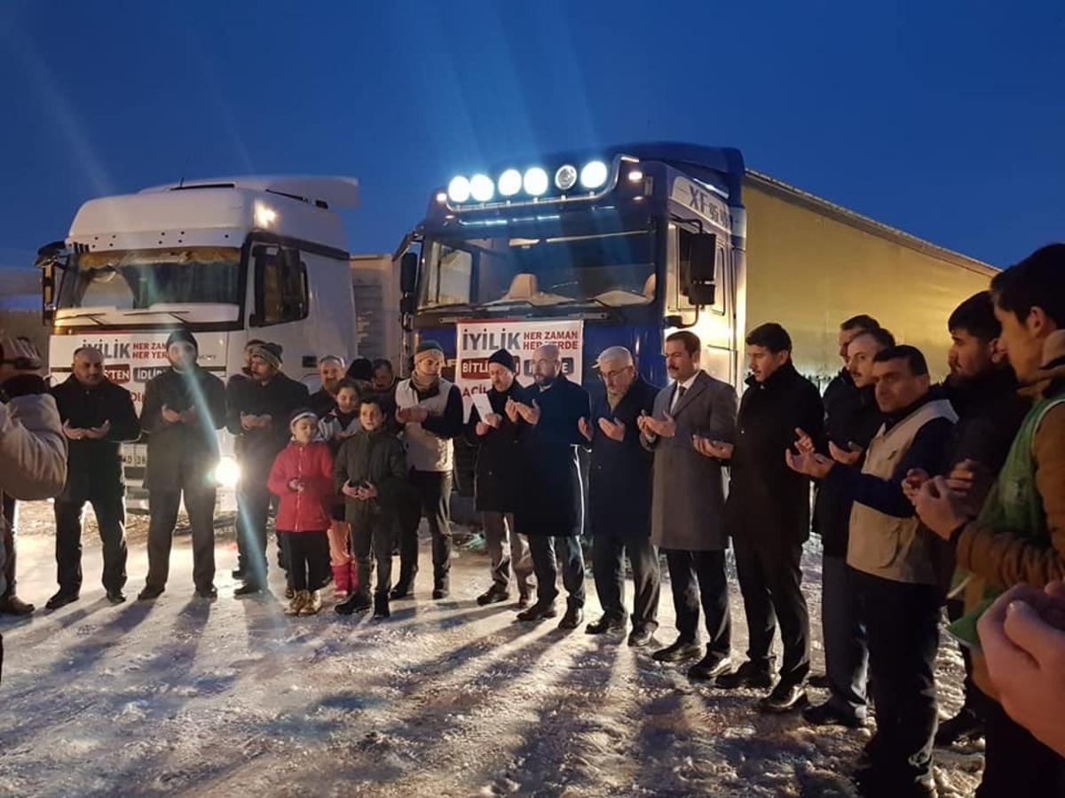 Bitlis&rsquo;ten İdlib&rsquo;e yardım eli