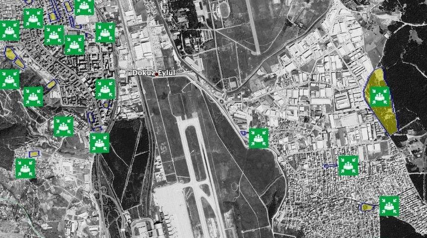 Gaziemir&rsquo;de 100 bin kişinin toplanabileceği 38 toplanma alanı belirlendi