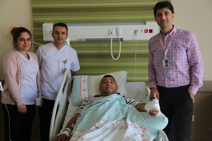 Kopan Parmağı Yerine Dikilen İşçi Kısa Sürede Sağlığına Kavuştu G3