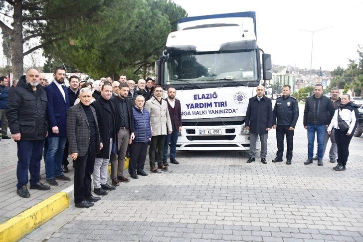 Bigalıların yardım TIR’ı deprem bölgesine doğru yola çıktı G1