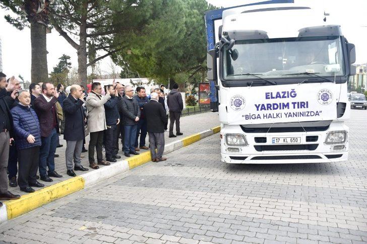 Bigalıların yardım TIR’ı deprem bölgesine doğru yola çıktı G2